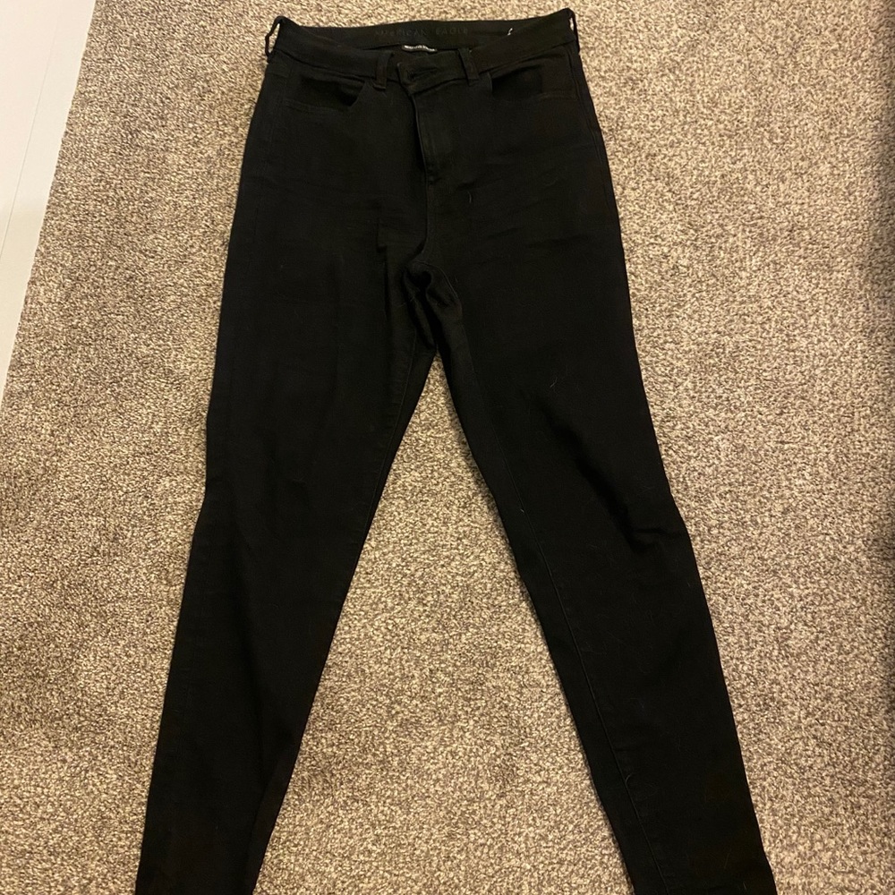 Black AE jeggings
